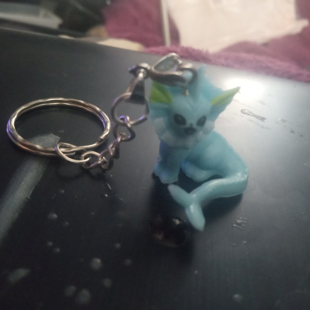 Handmade Vaporeon Pokemon Keychain